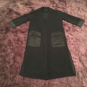 Harlowe & Graham Long Black Blazer style jacket XS